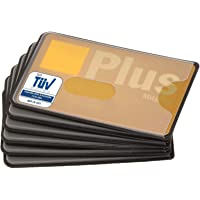 Fundas para Tarjetas de credito | 6X | plástico Transparente | Aprobado por el TÜV | Bloqueo del RFID NFC | Card…